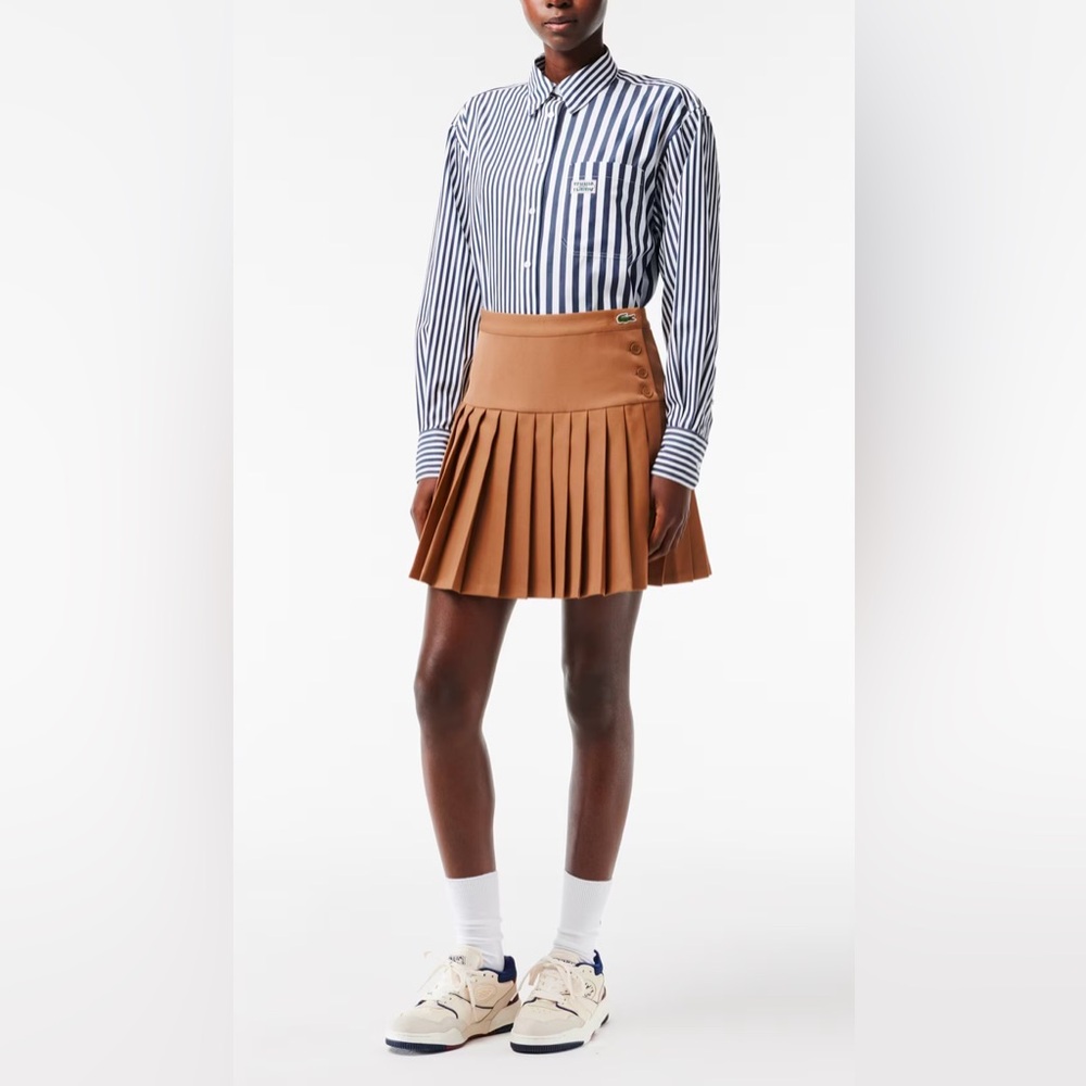 Women's Pleated Button Waist Skirt size S
